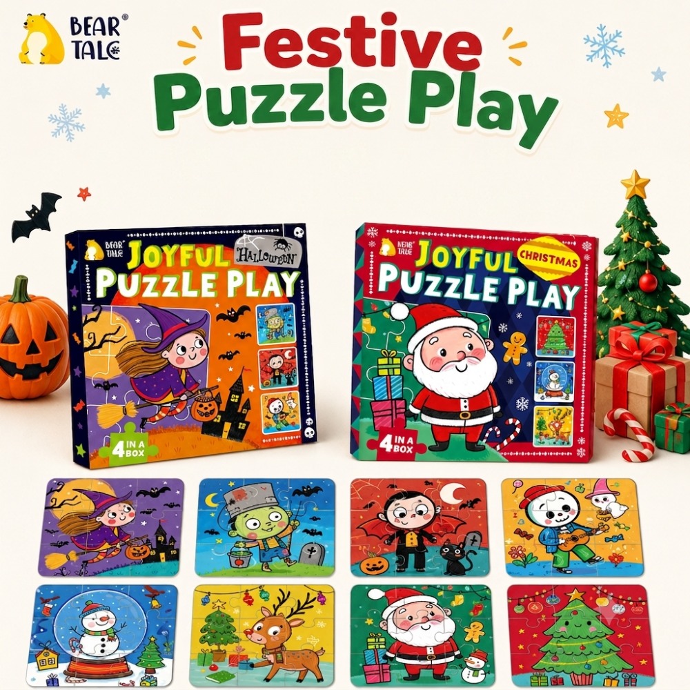 4-в-1: пазлы на Хэллоуин для д – обзор и цена Kids Toys Xmas