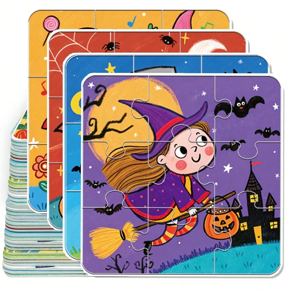 4-в-1: пазлы на Хэллоуин для д – обзор и цена Kids Toys Xmas